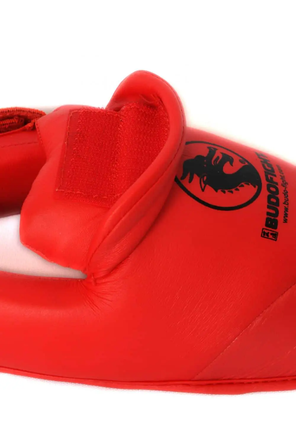 fußschutz-karate-abnehmbar-pu-budo-fight-rot-klettverschluss-für-schienbeinschützer
