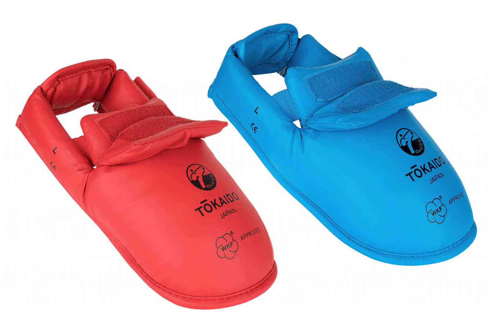fußschutz-karate-tokaido-rot-blau-wkf-neu