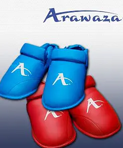 Karate Fußschützer ARAWAZA - blau oder rot