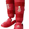 Schienbein- und Fußschützer-hayashi-karate-rot