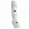 Karate Schienbein- und Fußschützer Adidas - weiß - WKF 8 schienbeinschoner-fußschützer-abnehmbar-adidas-66135d-weiß