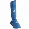 Karate Schienbein- und Fußschützer Adidas - blau, rot - WKF 9 schienbeinschoner-fußschützer-abnehmbar-adidas-66135d-blau