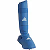 Karate Schienbein- und Fußschützer Adidas - blau, rot - WKF 9 schienbeinschoner-fußschützer-abnehmbar-adidas-66135d-blau