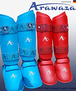 Schienbein- und Fußschützer Karate ARAWAZA
