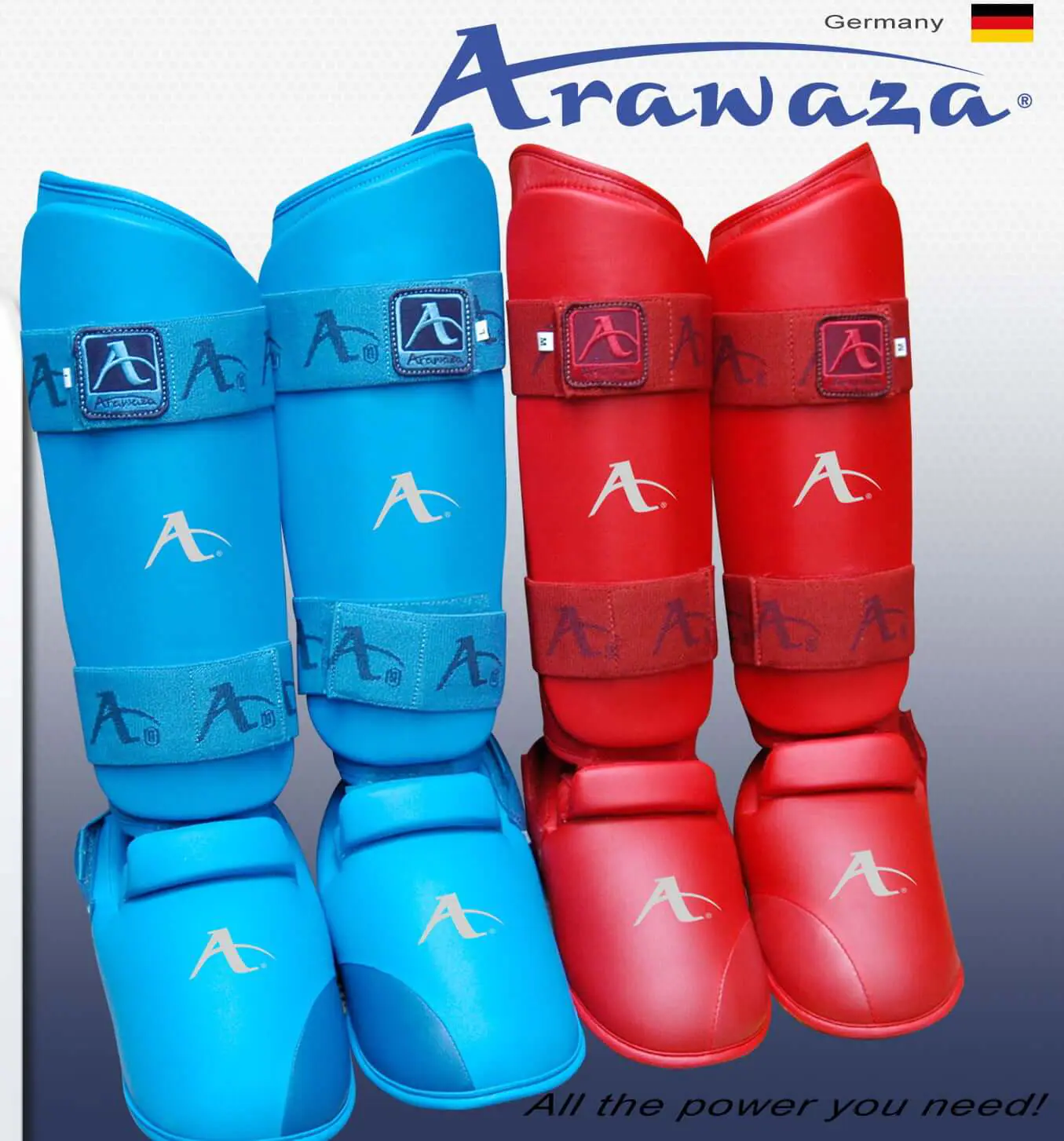Schienbein- und Fußschützer Karate ARAWAZA