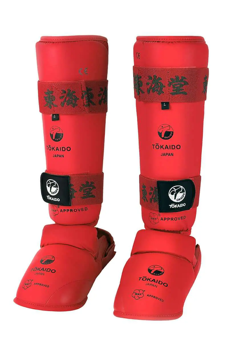 Schienbein- und Fußschützer Karate TOKAIDO Kanji WKF-zugelassen