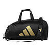 Sporttasche-schwarz-gold-2-in-1-Adidas