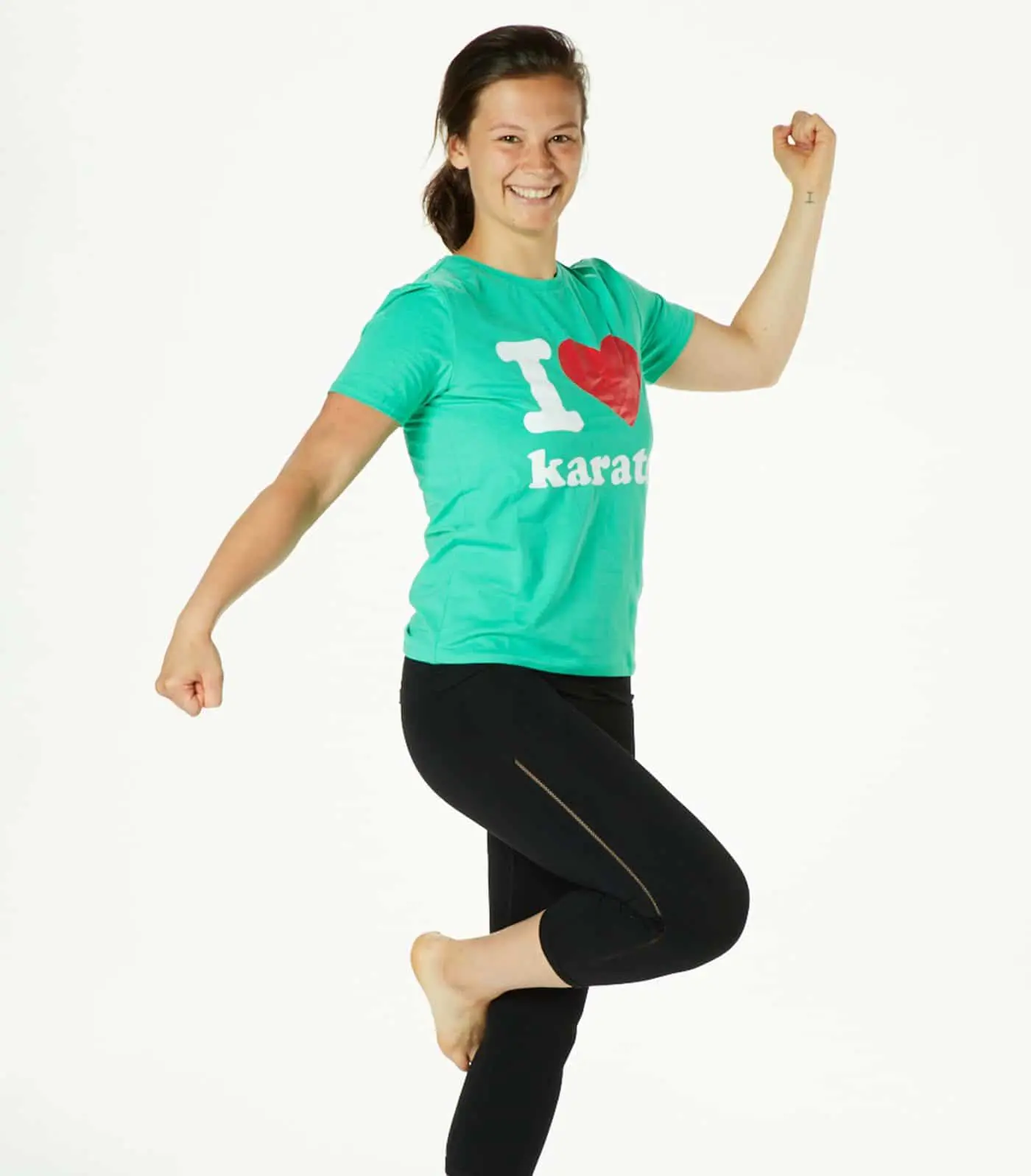 T-Shirt I Love Karate Grün - SEISHIN INTERNATIONAL