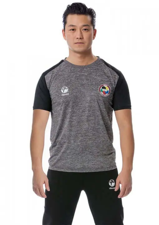 T-Shirt Tokaido Team WKF für Männer grau schwarz Gesicht