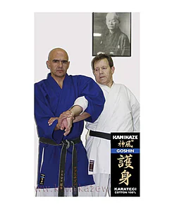 GOSHIN Kamikaze Karateanzug - Blau-Armschoner